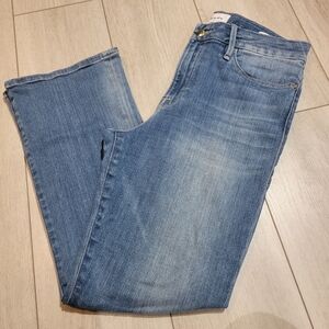 FRAME Women's Le High Skinny Crop Lightwash Denim Jeans 29 Blue Organic Cotton